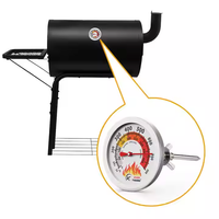 Termómetro de barbacoa de esfera de 2,5 "para horno y parrilla, piezas de instrumentos de temperatura de cocina para ahumador y parrilla de barbacoa