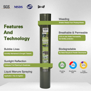 3% UV thấm không dệt vải cảnh quan che phủ mặt đất cho hàng rào cỏ dại chống cỏ dại làm vườn Mat nhựa modling vẽ loại - Product Image 2