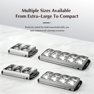 Scaldavivande Elettrico Moderno in Acciaio Inox <span class=keywords><strong>per</strong></span> Hotel, Ristoranti e Catering, Set <span class=keywords><strong>per</strong></span> Buffet di Haoda - Product Image 3