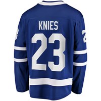 Maillot de hockey sur glace des Maple Leafs de Toronto cousu en gros – Numéros 34 Auston Matthews, 23 Matthew Knies, 16 Mitch Marner – Tenue de hockey