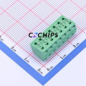 JL102-35007G01 Screw Terminal Block Through hole Component (THT),P=3.5mm Connector 1x7P 3.5mm Green Through Hole - Product Image 2