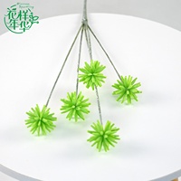 Fleur en soie en gros de 69 cm à 5 têtes, style séché, tige de fruit en forme de globe, verdure botanique pour arrangement en vase