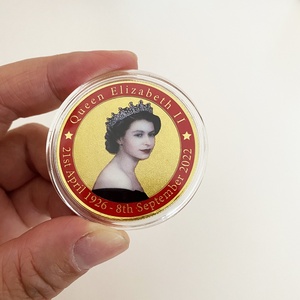 <span class=keywords><strong>Reine</strong></span> <span class=keywords><strong>Elizabeth</strong></span> pièces photo en métal personnalisées cadeaux commémoratifs fabriqués à la main moulés avec une technique de précision pour l'affichage de la collection - Product Image 2