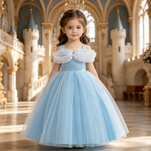 <span class=keywords><strong>Robe</strong></span> pour filles africaines, couleur unie, princesse, <span class=keywords><strong>chic</strong></span> d'automne, avec détails en dentelle - Product Image 5