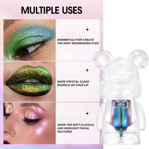 Nuovi punti salienti fini animali brillanti di perle a forma di ombretto liquido a forma di ombretto lungo danza ombretto colore bottiglia di miscelazione - Product Image 4