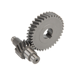 Réducteur de vitesse à engrenages coniques cylindriques de précision personnalisé 20CrMnTI, engrenage de transmission pour machines de levage - Product Image 1