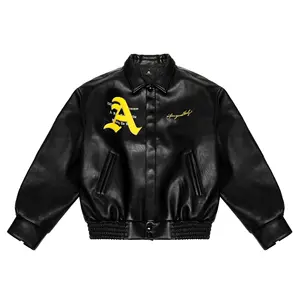 Custom Men's Jackets for Men Motorcycle Leather Jacket Men Clothing Manufacturers Custom Baseball Jersey Racing Jacket