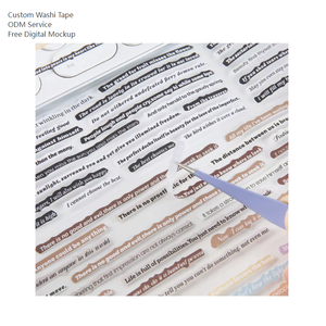 Nastro adesivo Vintage epistola isola Washi lettera forma fustagliata per Journaling e Scrapbooking nastro adesivo per ufficio - Product Image 1