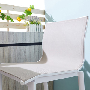 Chaise de <span class=keywords><strong>bar</strong></span> haute en métal moderne pour terrasse extérieure, jardin, villa, maison d'hôtes, comptoir de loisirs, sans accoudoirs - Product Image 4