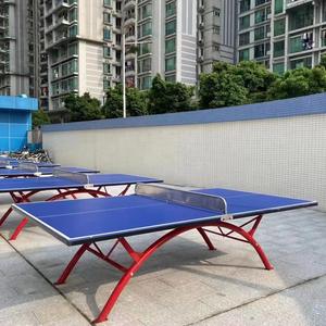 Mesa de ping-pong para exteriores con tablero de 18 mm, estructura de 30x50 mm resistente a la intemperie, para escuelas, parques y comunidades, estándar de Guangdong - Product Image 4