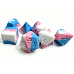 Cute Stress Relief <b>Squishy</b> DND Dice Sets D4-D20 Polyhedral Silicone DND Dice Set Bulk OEM ODM Available for D&D TRPG Gift - Product Image 4