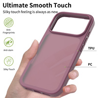 Coque de téléphone mate douce pour la peau, anti-traces de doigts et antichoc, pour iPhone 18 Pro Max et 18 Pro – Vente en gros