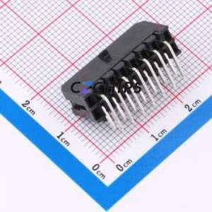 WB300A1H-143P-003 Wire-to-Board Pin Header Bent Lead Through Hole,P=3mm Connector 2x7P 3mm Right Angle Insert Micro-Fit (MX 3.0) - Product Image 2