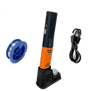 Soldador <span class=keywords><strong>de</strong></span> <span class=keywords><strong>mano</strong></span> con pantalla digital LED <span class=keywords><strong>de</strong></span> 1500mA, elemento calefactor cerámico, rango <span class=keywords><strong>de</strong></span> temperatura <span class=keywords><strong>de</strong></span> 200-450°C y agarre tipo lápiz - Product Image 1