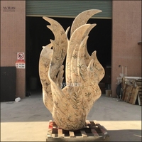 Sculpture abstraite moderne en acier inoxydable poli en forme de flamme, grande œuvre d'art pour jardin extérieur, métal personnalisé, couleur personnalisée, monument