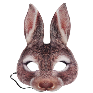 Party Rabbit Cartoon Maske Ostern Tier maske Zubehör für Maskerade Party Halb gesichts maske Party Festival Prop Themen partys - Product Image 1