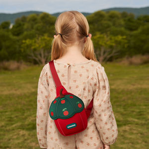 Original NOHOO Cartoon Red Cherry Satchel Sac de taille Sac à dos pour enfants <span class=keywords><strong>Cartable</strong></span> pour enfants de 2 ans Garçons Filles Enfants - Product Image 2