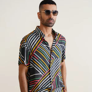 Camisa Casual para Hombre, 100% Algodón, Transpirable, de Secado Rápido, Doble Botonadura, Talla XL, para la Temporada de Verano, Servicio OEM Disponible - Product Image 1