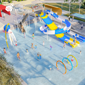 Parc aquatique, <span class=keywords><strong>camping</strong></span>, <span class=keywords><strong>camping</strong></span> public résidentiel, aire de jeux interactive, piscines, toboggans, manèges aquatiques pour enfants - Product Image 1