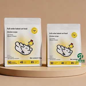 ถุงบรรจุภัณฑ์อาหารสัตว์เลี้ยงแบบมีซิป พิมพ์โลโก้ได้  แบบก้นแบน  ขนาด 20 กก.  ผิวด้าน  บรรจุ 5 ปอนด์ 20 ปอนด์ 40 ปอนด์ สำหรับใส่ขนมสุนัข - Product Image 6