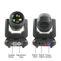 AICPOSE Projecteur de Scène à Effet Lumineux 200W LED Lyre Mobile Faisceau Lumineux RGBW 4-en-1 Spot Lyre Mobile