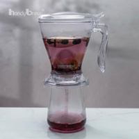 Offre Spéciale – Tasse à Thé Isotherme en Plastique Gris Translucide au Design Moderne avec Infuseur et Goutteur Intelligent, Idéale pour les Cadeaux d'Entreprise