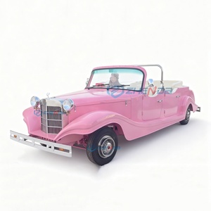 Nouveaux produits : Véhicules électriques roses 4 places, voitures classiques, chariots de tourisme pour événements de mariage et transport spécial - Product Image 2