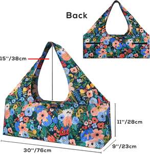 Bolsa de yoga caliente de muestra gratis para hombres, mujeres y niñas, bolsa de transporte de esterilla de Yoga de poliéster a la moda con correa ajustable para deportes - Product Image 2