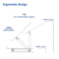 Trépied de support pour équipement DJ, dispositif réglable en hauteur, sur 120 degrés à Rotation, pour ordinateur, projecteur et ordinateur portable, 80 CM, 45CM, 360 CM