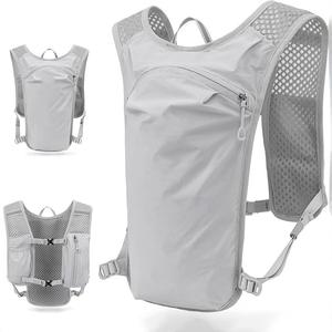 Chaleco de Hidratación Ligero y Transpirable de Malla, Mochila Delgada para Trail Running con Correas Ajustables para Maratón y Ciclismo - Product Image 1