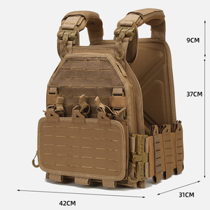 เสื้อกั๊กยุทธวิธีแบบปลดเร็ว ผ้าอ๊อกซ์ฟอร์ด ป้องกันลำตัว อุปกรณ์ยุทธวิธี เสื้อกั๊กนิรภัย แผ่นกันกระสุน เสื้อกั๊กโมลลี่ - Product Image 6