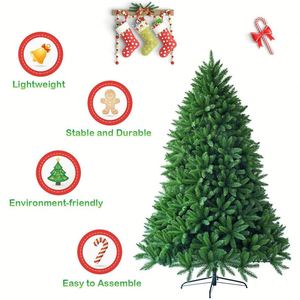 Wholesale Custom 1.5m 1.8m Green PVC Artificial <b>Christmas</b> <b>Tree</b> Sharp Tips Realistic Xmas Decor for Home Hotel Party Display - Product Image 4