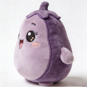 Peluche de berenjena personalizado, peluche de berenjena relleno, juguete de peluche de verdura - Product Image 3