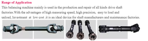 Máquina equilibradora industrial BDB-200 para ejes de transmisión con rodamientos blandos y ejes cardánicos - Product Image 6