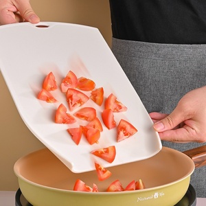New Design <b>Plastic</b> Cutting Board Rectangle Chopping Block Reusable Durable Kitchen Cutting Board Accessory Set for Kitchen - Product Image 5