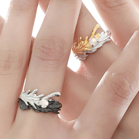 Bagues en agate à ailes martelées fines pour femmes, argent sterling 925, bague ajustable en pierres précieuses, bijoux personnalisés