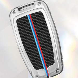 Pour TOYOTA métallique en Fiber de carbone motif <span class=keywords><strong>clé</strong></span> de <span class=keywords><strong>voiture</strong></span> étui sac housse - Product Image 6