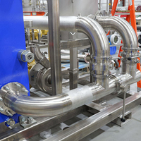 Collecteur de tuyauterie de refroidissement liquide en acier inoxydable pour serveurs de centre de données IA, système de refroidissement par plaque froide CDU
