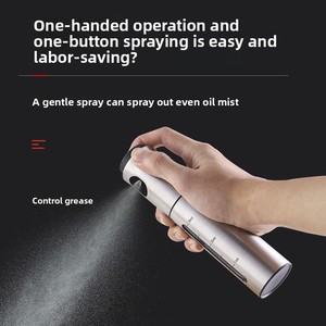 Handy Stainless Steel & <b>Plastic</b> Oil Spray <b>Bottle</b> Push-Type Kitchen Seasoning for Barbecue Herb & Spice Tool - Product Image 2