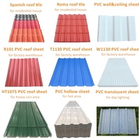 Teja de Techo de UPVC Rojo Ladrillo, Anticorrosiva y Aislante del Calor, para Edificios Residenciales en India y Ecuador