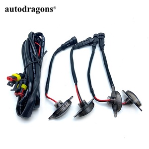 Autodragons Smoke Lens Front Fender Flare Led Marker Light Plug and Play Amber Led Grille Light for F150 - Product Image 1