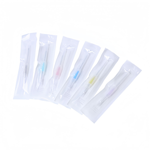 Cánula IV Desechable Tipo Pluma de Buena Calidad, Catéter FEP 22G Azul/Rojo/Amarillo, Apto para Mascotas - Product Image 6