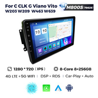MEKEDE-Radio con GPS para coche, dispositivo con Android 12, 8 núcleos, 8, 256GB, IPS, DSP, 2 dines, 4G/WIFI, para Benz C, CLK, G, Viano, Vito, W203, W209, W463, W639