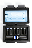 Boîte de rangement personnalisée pour flacons de peptides à 8 compartiments, étui de voyage en plastique pour organiser des flacons de 3 ml et 10 ml, emballage pour huiles essentielles, soins de la peau, sérums