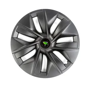 Grey Hub C Rims Cover Hubcap Protector 19-inch Abs Turbine Wheel Covers For Tesla Model Y