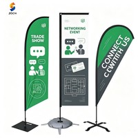 Drapeau publicitaire en forme de larme personnalisé pour les événements en plein air et la promotion des entreprises