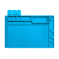 Tapis de réparation en silicone antiadhésif - Organisateur d'outils magnétique antistatique pour la maintenance des téléphones, des appareils photo et des circuits imprimés