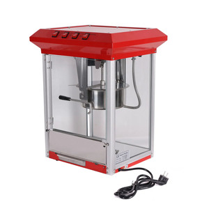 Machine à popcorn commerciale avec chariot, 8 oz, rouge rétro, électrique, <span class=keywords><strong>pour</strong></span> cinéma, fêtes et événements - Product Image 4