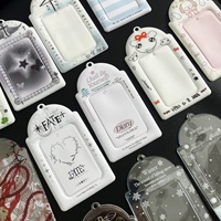 Porte-cartes PVC personnalisés en petite série, directement de l'usine, pour photocartes d'idols, protège-badges, rangement de collection K-Pop, pour promotion