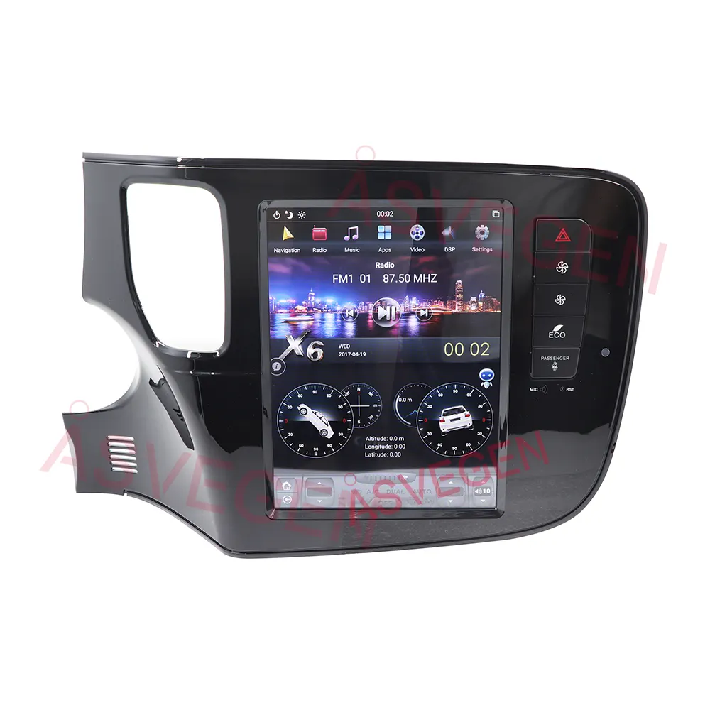 Máy Phát DVD Radio Trên Xe Hơi Màn Hình Android 10.4 Mới Cho Mitsubishi New Outlander 2013-2019 Có Định Vị GPS